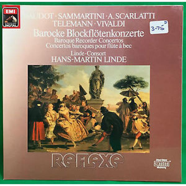 Hans-Martin Linde Baroque Recorder Concertos Telemann Scarlatti  LP NM/EX #1 image