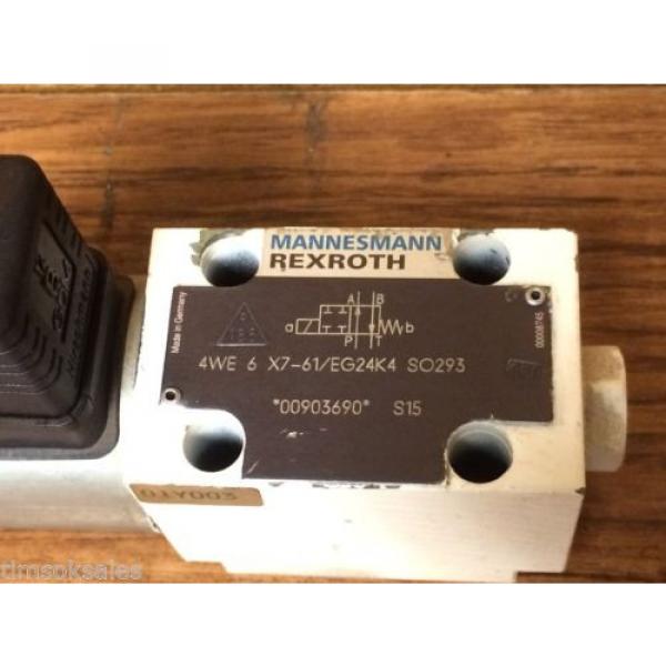 Rexroth Hydraulics 4WE 6 X7-61/EG24K4 SO293 Industrial Hydraulic Control Valve #2 image
