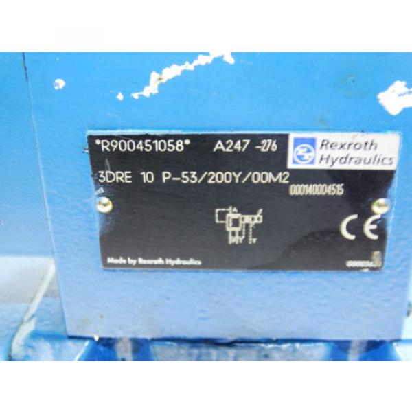 Rexroth Hydraulic Valve R900451058  /  3DRE 10 P-53/200Y/00M2   /  Invoice #2 image