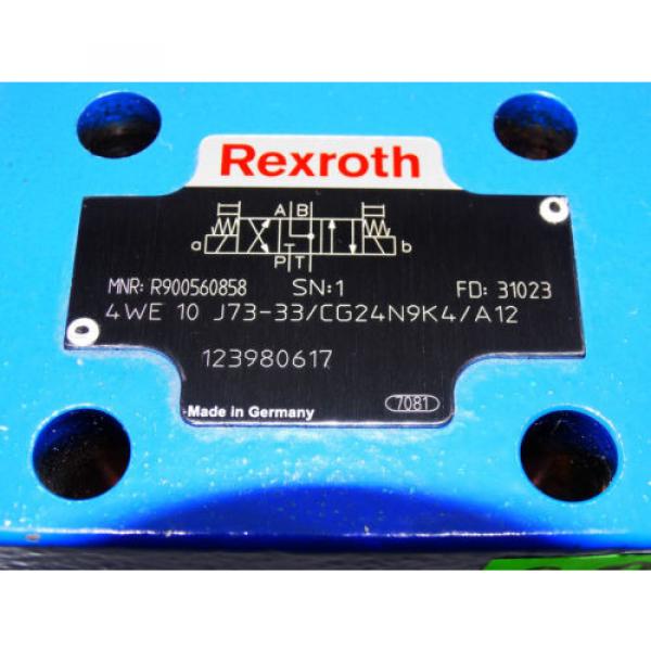 Rexroth Bosch valve ventil 4WE 10 J73-33/CG24N9K4/A12 / R900560858    Invoice #2 image