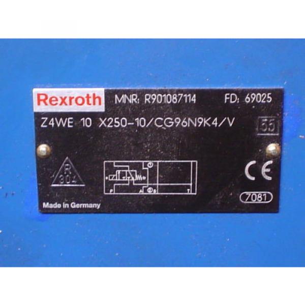 Rexroth Hydraulics Z4WE 10X250-10/CG96N9K4/V R901087114 Sandwich Isolation Valve #4 image
