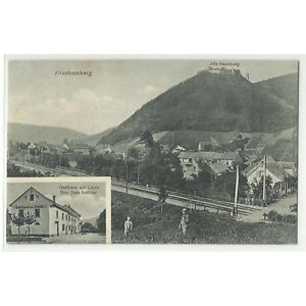 Altenbamberg Gasthaus zur Linde &amp; Bahnübergang 1910 #1 image
