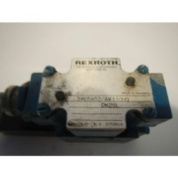 Rexroth 3WE6A52/AW110N9DK25L Hydraulic Directional Valve #2 image