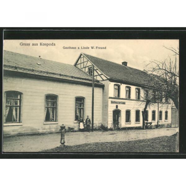 schöne AK Kospoda, Gasthaus zur Linde 1917 #1 image
