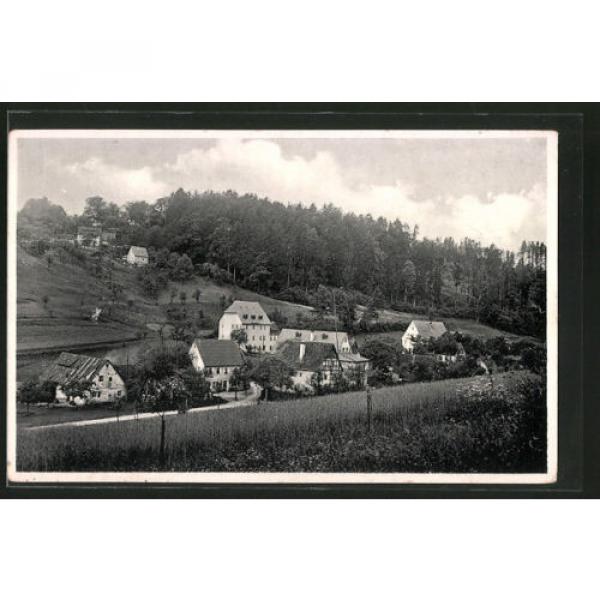 schöne AK Utzmannsbach, Ortsansicht mit Gaststätte zur Linde 1942 #1 image