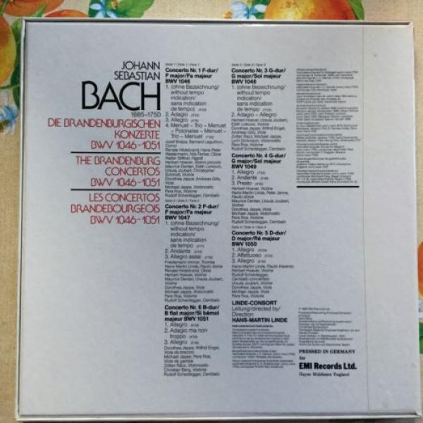 BACH  Brandenburg Concertos  2LPs  LINDE-CONSORT   HANS-MARTIN LINDE #2 image