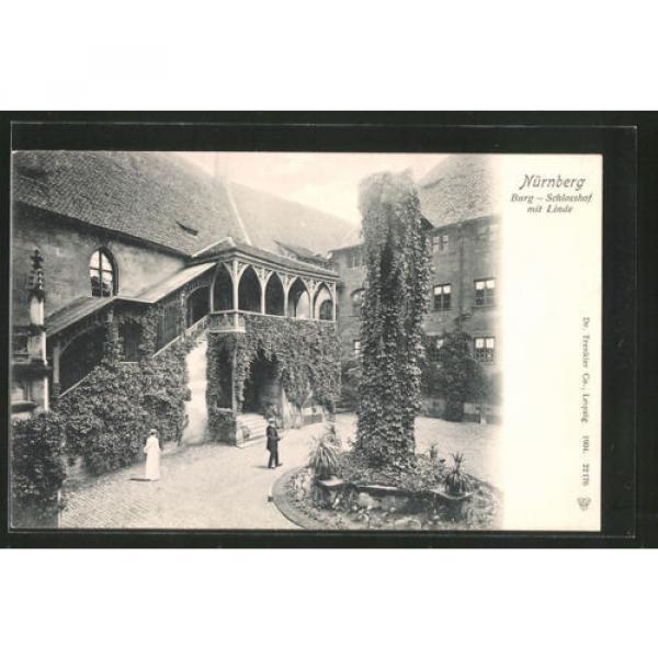 tolle AK Nürnberg, Partie im Schloßhof mit Linde #1 image