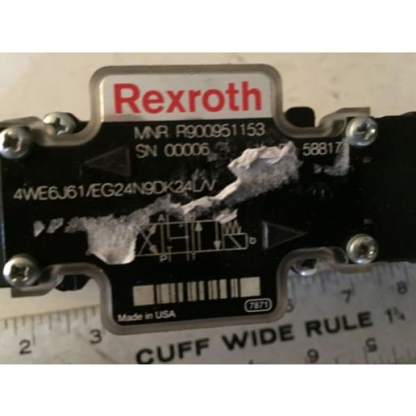 Origin REXROTH MNR R900951153,4WE6J61/EG24N9DK24L/V,24VDC HYDRAULIC VALVE, BOXCI #2 image