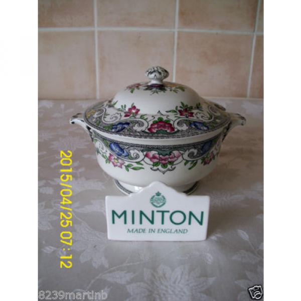Minton M &amp; Co Linde Pattern Floral Lidded Sauce Tureen #1 image