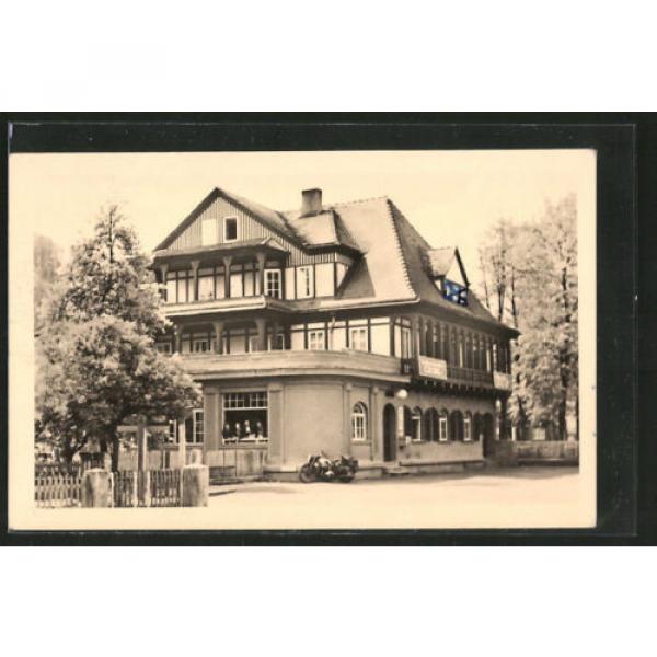 alte AK Sitzendorf, HO-Hotel Zur Linde 1955 #1 image