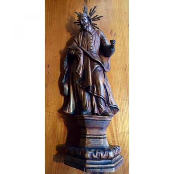 Heiligenfigur,um 1800, Original, Linde, süddeutsch,Heiliger, Holz #2 image