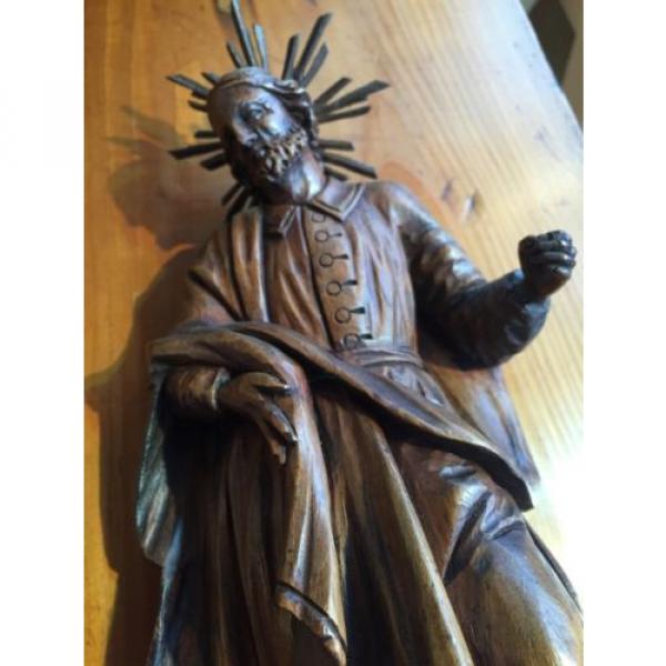 Heiligenfigur,um 1800, Original, Linde, süddeutsch,Heiliger, Holz #4 image