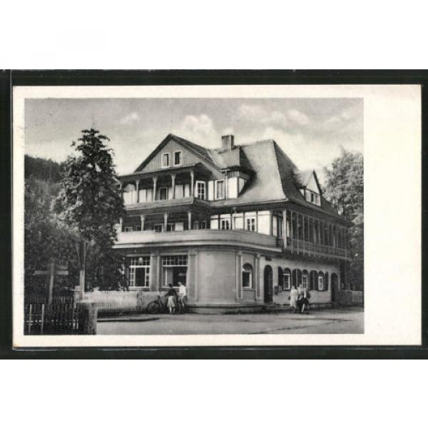 alte AK Sitzendorf, HO-Hotel Zur Linde 1954 #1 image