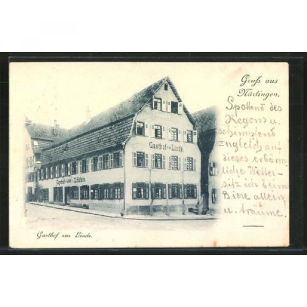 alte AK Nürtingen, Gasthof zur Linde v. G. Häfele 1899 #1 image