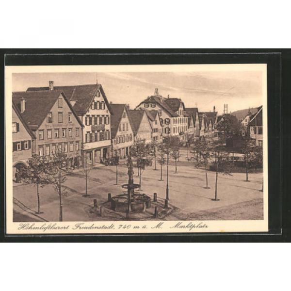 alte AK Freudenstadt, Marktplatz mit Hotel Linde #1 image