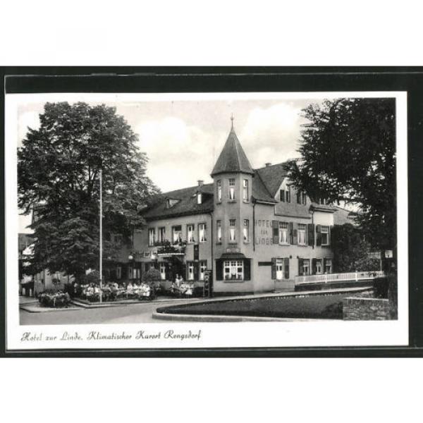 tolle AK Rengsdorf, Blick auf Hotel zur Linde, Bes. W. Belker #1 image