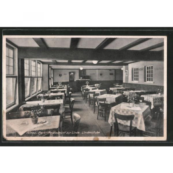 schöne AK Witten, Park-Restaurant zur Linde, Lindenstube 1942 #1 image