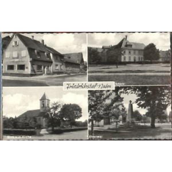 40186833 Friedrichstal Stutensee Schule Wirtschaft zur Linde ungelaufen ca. 1955 #1 image