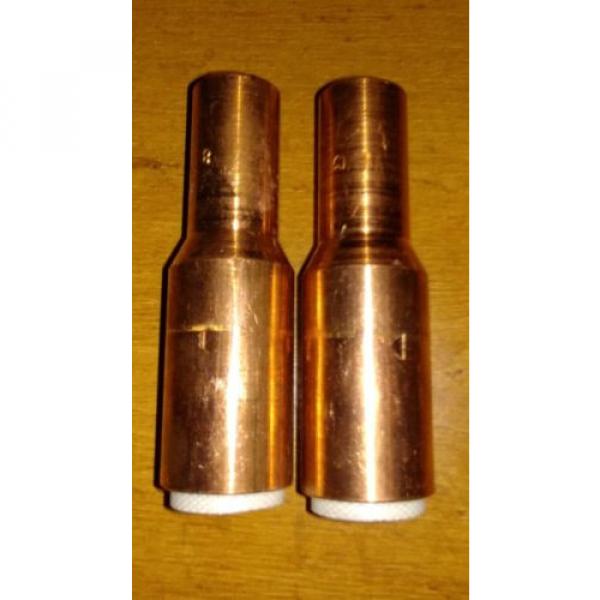 2 NOS ESAB Linde #8 MIG Nozzle Copper 998893 No. 8 for ST-23 and ST-23A Mig Gun #1 image