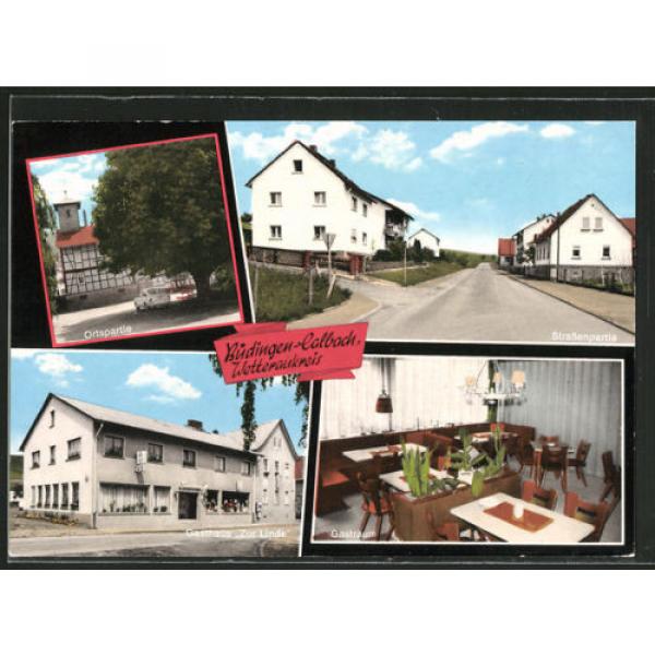 tolle AK Büdingen-Calbach, Gasthaus zur Linde, Straßenpartie, Ortsansicht #1 image