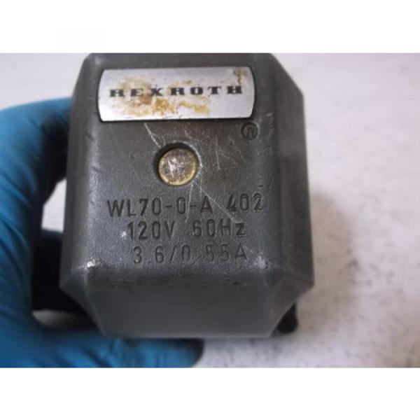 REXROTH WL70-0-A-402 SOLENOID VALVE USED #2 image