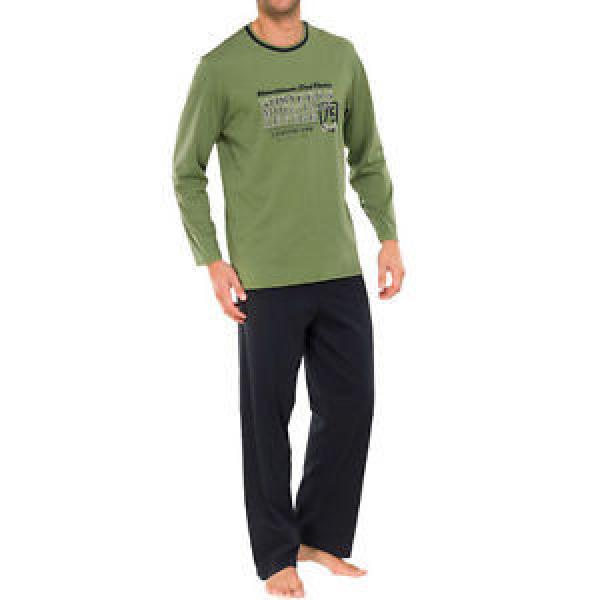 Schiesser  Schlafanzug, Pyjama, lang, linde grün, 3XL #1 image