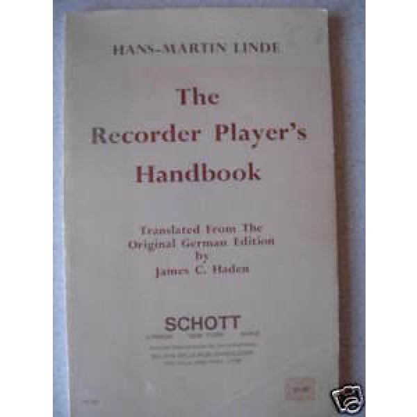 THE RECORDER PLAYER&#039;S HANDBOOK By Hans-Martin Linde SC #1 image
