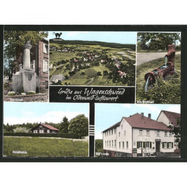 AK Wagenschwend, Totalansicht, Gasthaus u. Pension Zur Linde Forsthaus &amp; Denkma #1 image