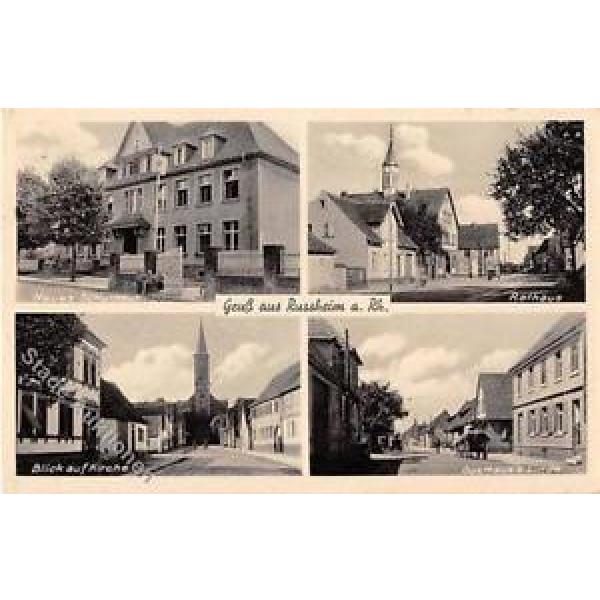39105279 - Russheim am Rhein mit Gasthaus zur Linde, Rathaus, Blick auf die Kirc #1 image