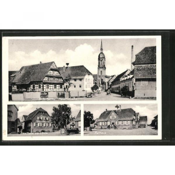 tolle AK Schuttern, Hauptstraße, Gasthaus zur Linde, Rathaus 1939 #1 image