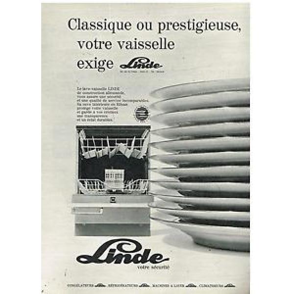 Publicité Advertising 1970 Le lave Vaisselle Linde #1 image