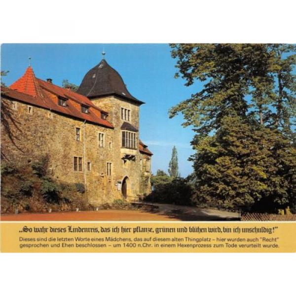 GG3909 wesergebirge torturm der schaumburg mit amtshaus und linde    germany #1 image