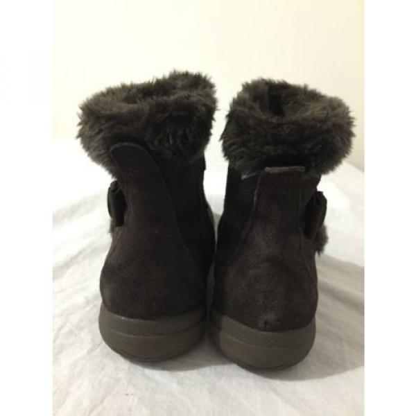 BearTraps &#039;Cammy&#039; Ankle Boots Brown Suede Faux Fur Linde Size 7.5M #6 image