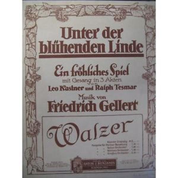 GELLERT Friedrich Unter der Blühenden Linde Piano 1915 #1 image