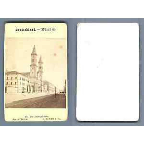 E.Linde Germany, München, Ludwigskirche CDV vintage albumen Tirage albuminé #1 image