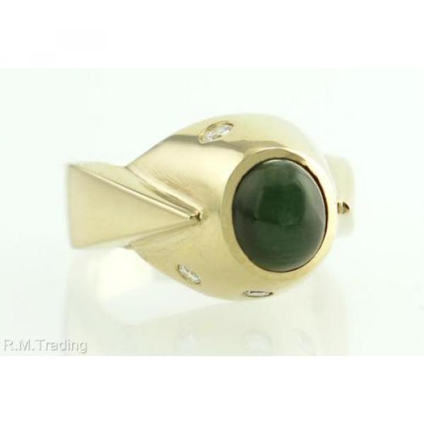 Estate Designer 14K Gold 2.00ct Linde Star Sapphire &amp; Genuine Diamond Ring #1 image