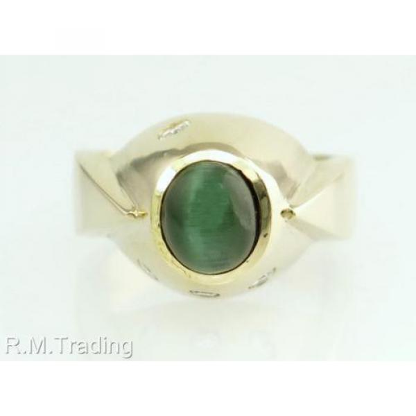 Estate Designer 14K Gold 2.00ct Linde Star Sapphire &amp; Genuine Diamond Ring #2 image