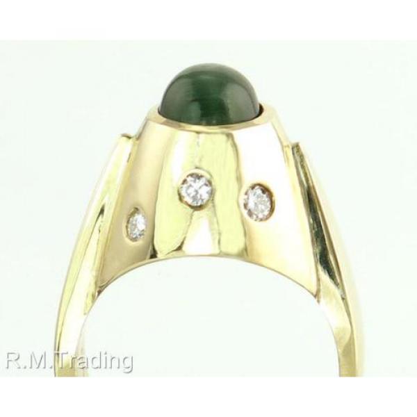 Estate Designer 14K Gold 2.00ct Linde Star Sapphire &amp; Genuine Diamond Ring #6 image