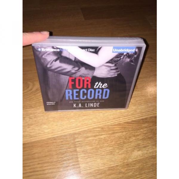 Brand New! For the Record by K.A. Linde ~ Unabridged Audio CD ~ UAB ~ Romance #2 image