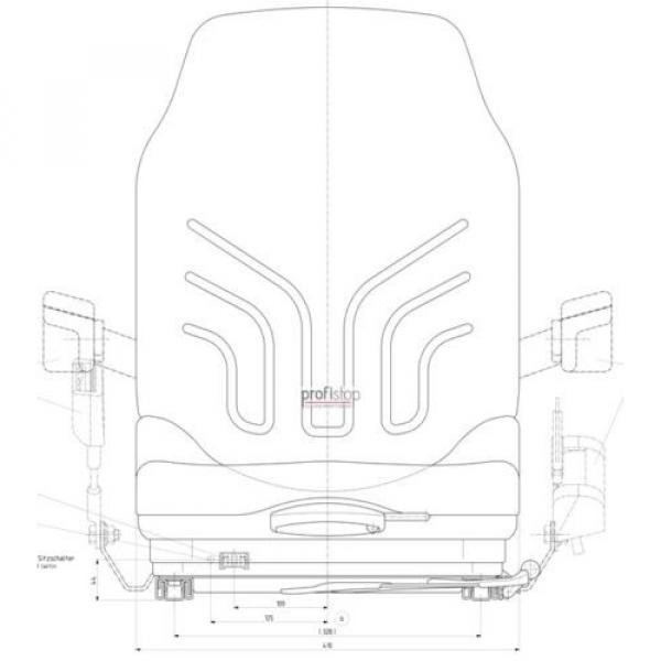 Grammer MSG 20 narrow Pvc forklift Reach truck Seat Jungheinrich Still Linde #2 image