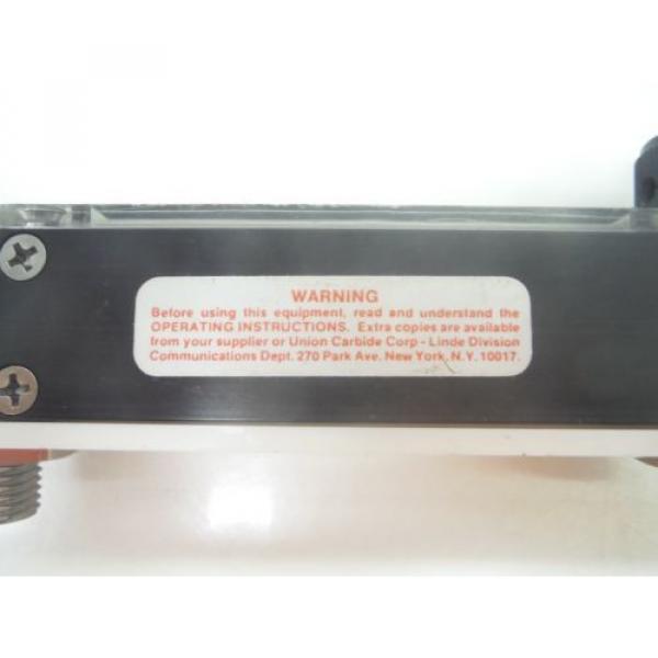 Linde  Union Carbide Flowmeter U.C.C FM4343 #5 image