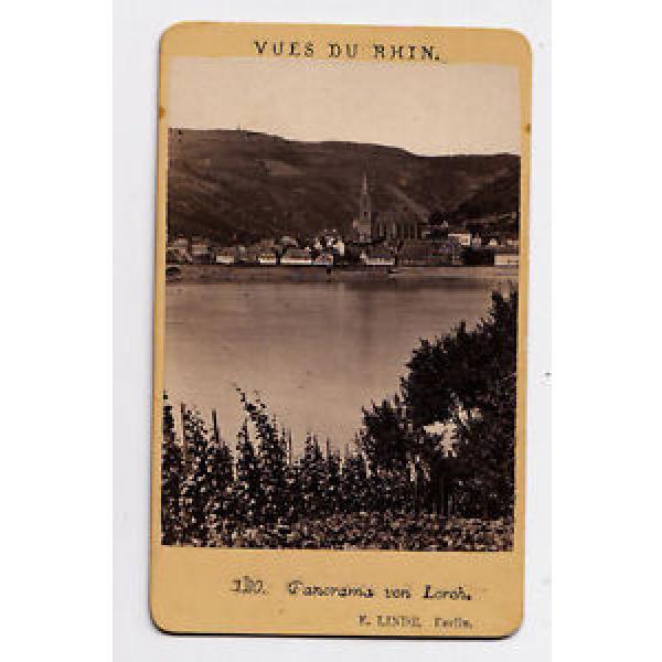 CDV - PHOTO - ALLEMAGNE - Panorama LORCH - E. Linde - Vues du Rhin, vers 1880. #1 image