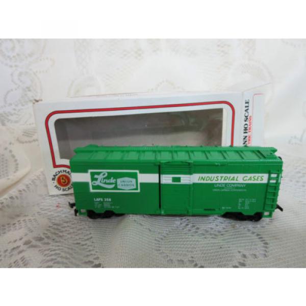 Life Like HO Linde Industrial Cases Green Box Car Original Box #2 image