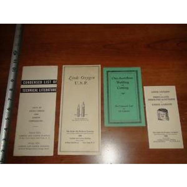 BU177 Vintage LOT of 4 1932 The Linde Air Products Co Oxygen Welding Cutting Etc #1 image
