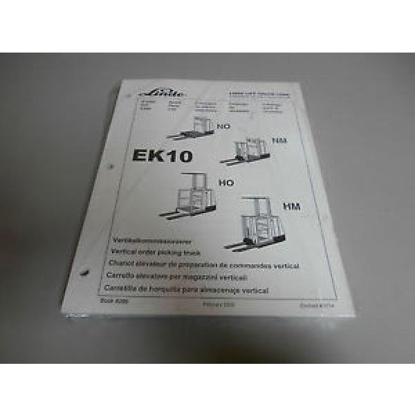 NEW Linde EK10 Order Picker Parts Book Catalog Manual #1 image