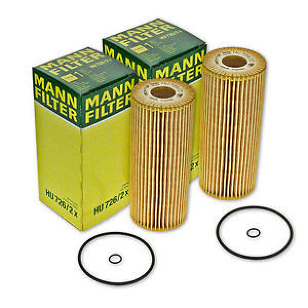 2x HU 726/2x Ölfilter/ Patronenfilter/ Filtereinsatz von MANN-FILTER HU726/2x #1 image