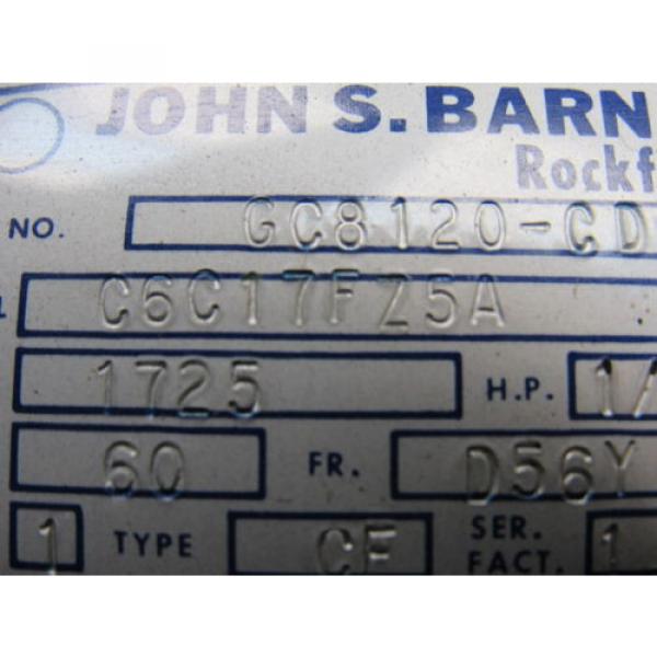 John S. Barnes Corp C6C17FZ5A Hydraulic Pump w/Leeson 1/2 HP Motor 115/208-230V #9 image