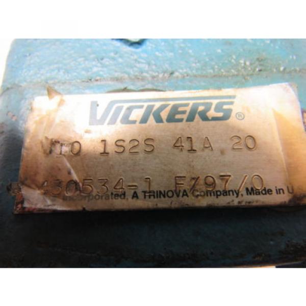 Vickers V10 1S2S 41A 20 Single Vane Hydraulic Pump 1&#034; Inlet 1/2&#034; Outlet 5/8&#034; #11 image