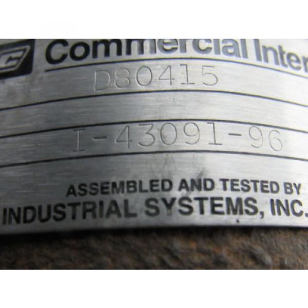 Commercial Intertech I-43091-96 D80415 Multiple Unit Hydraulic Pump 7/8&#034; Shaft #8 image