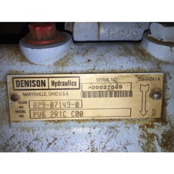 Denison Hydraulics 029-07149-0 Model PV6 2R1C C00 Hydraulic Pump #2 image